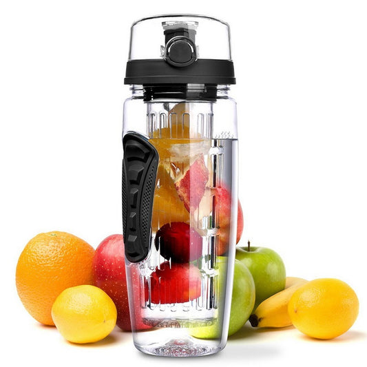 1000ml Water Fruit Bottle BPA Free Plastic Sport Fruit Infuser Water Bottle.